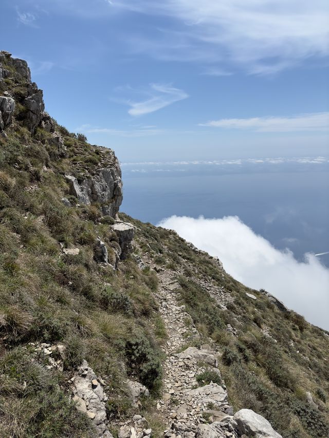 Steep cliff path